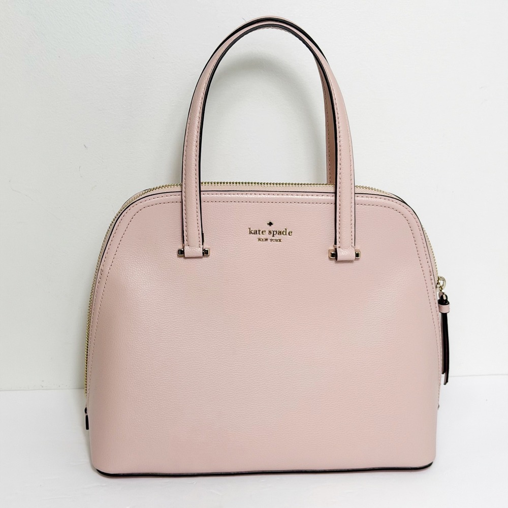 Kate Spade Satchel Bag Women Medium Pink Leather Dome Top Handle Lollie